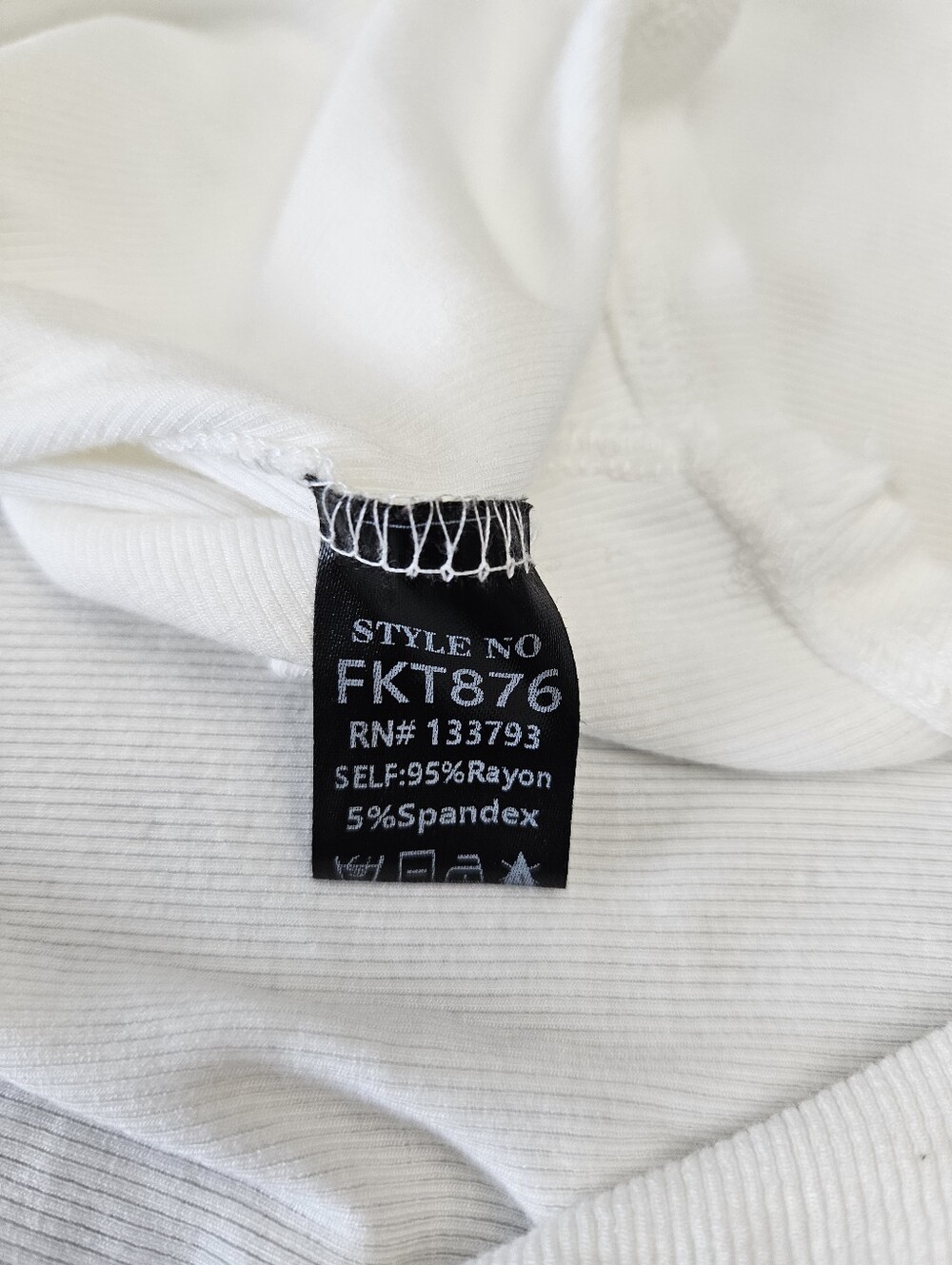 POL White Oversized Short Sleeve Top with Pearl Detail Size L (NWOT) - Picture 8 of 10
